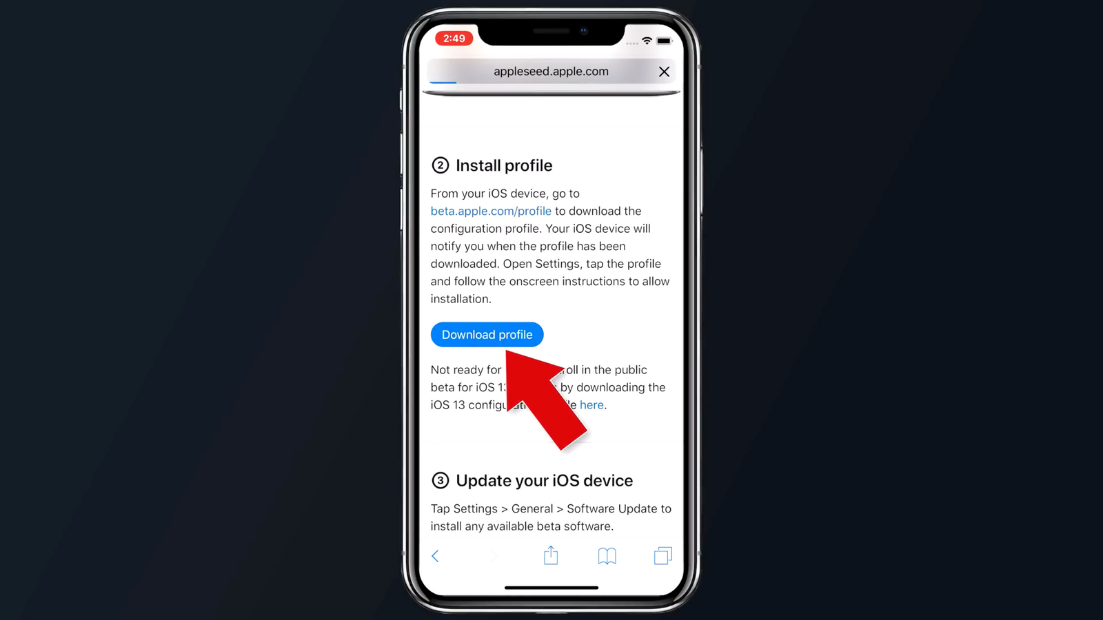 Как установить бету ios 18