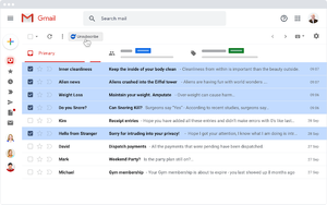 Как отписаться от почтовых рассылок в Gmail